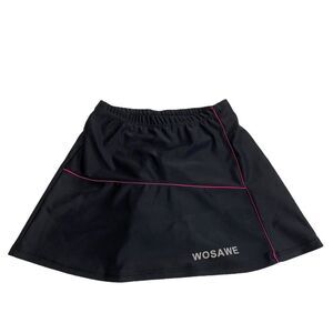 Wosawe Bicycling Cycling Padded Skort Black Sz M